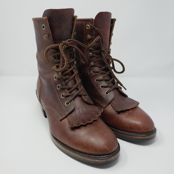 Durango Shoes - Durango Packer Boots Leather Vibram Sole Size 9.5